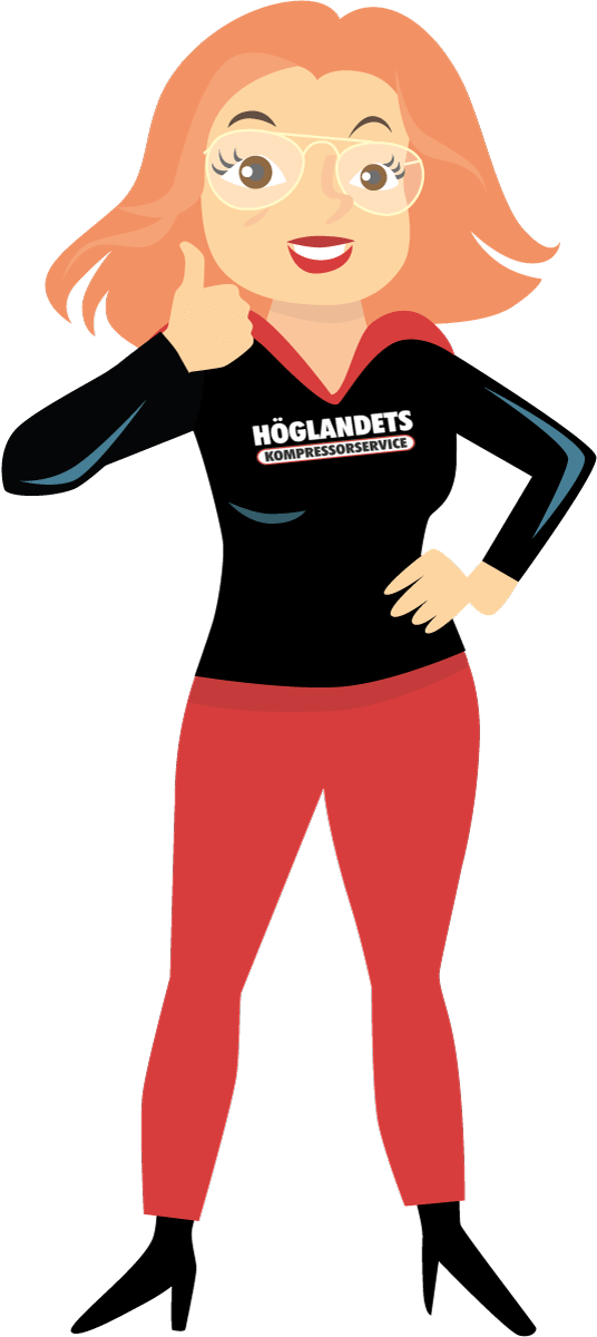 Loggan för Höglandets kompressorservice